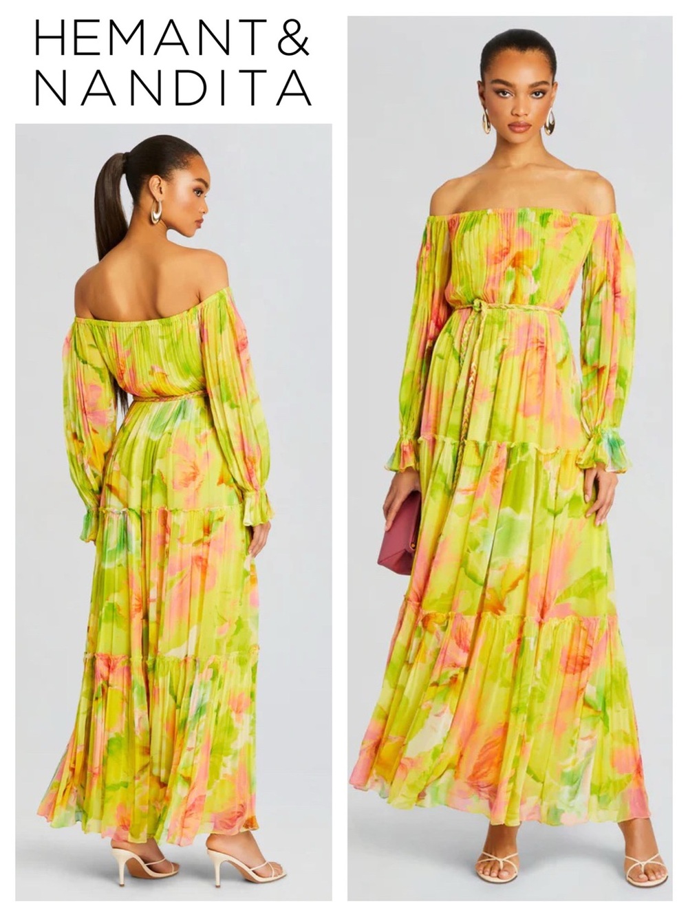HEMANT & NANDITA Mina Long Dress